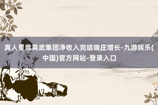 真人星竞英武集团净收入完结端庄增长-九游娱乐(中国)官方网站-登录入口