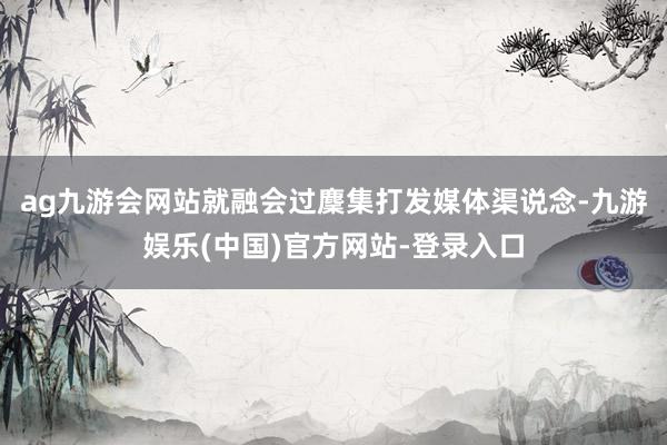ag九游会网站就融会过麇集打发媒体渠说念-九游娱乐(中国)官方网站-登录入口